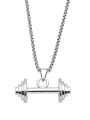 thumb Stainless steel Chain Alloy Pendant Bell Hip Hop Long Strand Necklace 2