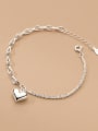 thumb 925 Sterling Silver Heart Minimalist Link Bracelet 3