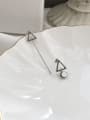 thumb 925 Sterling Silver  Vintage  Triangle Tassel Pearl  Threader Earring 2