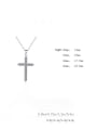 thumb 925 Sterling Silver Moissanite Cross Dainty Regligious Necklace 4