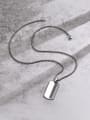 thumb Stainless steel Geometric Hip Hop Long Strand Necklace 0