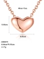 thumb 925 Sterling Silver Simple fashion heart pendant Necklace 3
