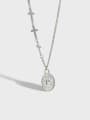 thumb 925 Sterling Silver Geometric Ethnic Necklace 0