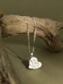 thumb 925 Sterling Silver Heart Vintage pendant Necklace 1