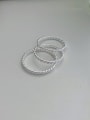 thumb 925 Sterling Silver Minimalist Braided Wire  Free Size Ring 0