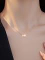 thumb 925 Sterling Silver Imitation Pearl  Minimalist Necklace 1