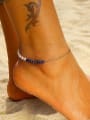 thumb 925 Sterling Silver Freshwater Pearl Irregular Minimalist  Anklet 1