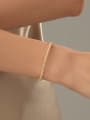 thumb 925 Sterling Silver Cubic Zirconia Geometric Dainty Link Bracelet 3