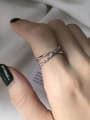 thumb 925 Sterling Silver Cross Vintage Band Ring 1