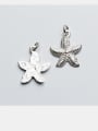 thumb 925 Sterling Silver With Black Gun Plated Cute Sea Star Pendant  DIY Jewelry Accessories 1