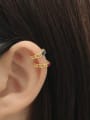 thumb 925 Sterling Silver Cubic Zirconia Geometric Minimalist Single Earring( Single -Only One) 1
