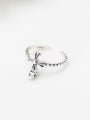 thumb 925 Sterling Silver Cubic Zirconia Cross Vintage Band Ring 3