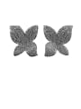 thumb Copper With Gun Plated Fashion Flower Stud Earrings 3