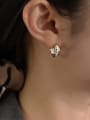 thumb 925 Sterling Silver Geometric Minimalist Stud Earring 1