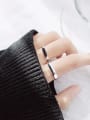 thumb 925 Sterling Silver  Minimalist  Romantic Face Couple Ring Free Size Ring 1