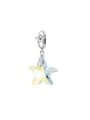 thumb 925 Sterling Silver Glass beads Minimalist Star Pendant 0