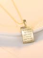 thumb 925 Sterling Silver Letter Minimalist pendant Necklace 2