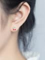 thumb 925 Sterling Silver Enamel Friut Cute Stud Earring 1