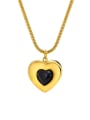 thumb Stainless steel Acrylic Heart Minimalist Necklace 0