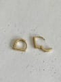 thumb 925 Sterling Silver Geometric Minimalist Huggie Earring 0