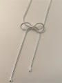 thumb 925 Sterling Silver Bowknot Minimalist Necklace 2
