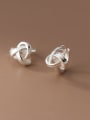thumb 925 Sterling Silver Bowknot Trend Stud Earring 0