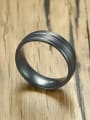 thumb Titanium Steel Geometric Minimalist Band Ring 2