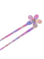 thumb Cellulose Acetate Minimalist Flower Multi Color Bun Hair Hairpin 2