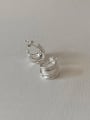 thumb 925 Sterling Silver Geometric Vintage Curved Stud Earring 3
