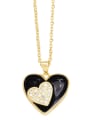 thumb Brass Enamel Heart Trend Necklace 1