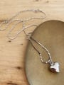 thumb 925 Sterling Silver smooth Heart Minimalist Necklace 2