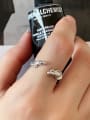 thumb 925 Sterling Silver Lizard Vintage Band Ring 0