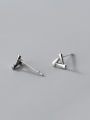 thumb 925 Sterling Silver Hollow Triangle Minimalist Stud Earring 4