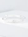 thumb 925 Sterling Silver Cute cattle Band Bangle 0