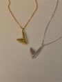 thumb 925 Sterling Silver Triangle Minimalist Necklace 0