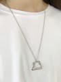 thumb 925 Sterling Silver Combined Geometric Necklace 3