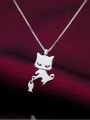 thumb 925 Sterling Silver Cat Cute Necklace 0