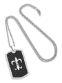 thumb Stainless steel Chain Alloy Pendant Geometric Hip Hop Necklace 2