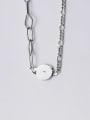 thumb 925 Sterling Silver Vintage  Irregular Chain Necklace 3