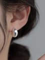 thumb 925 Sterling Silver Irregular Minimalist Stud Earring 1