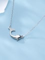 thumb 925 Sterling Silver Fashion cute diamond dolphin Necklace 1