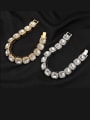 thumb Brass Rhinestone 12mm Cuba Link Necklace 3