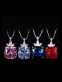 thumb Brass Cubic Zirconia Geometric Luxury Necklace 0