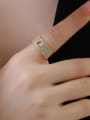 thumb Brass Cubic Zirconia Heart Luxury Band Ring 2