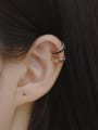 thumb 925 Sterling Silver Cubic Zirconia Geometric Minimalist Single Earring (Single-Only One) 1