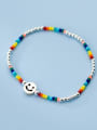 thumb 925 Sterling Silver Multi Color Round Minimalist Stretch Bracelet 0