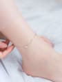 thumb 925 Sterling Silver  Minimalist  Star Moon  Anklet 1
