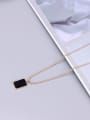 thumb Titanium Bead Chain Letter Minimalist pendant Necklace 1