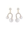 thumb Alloy With Gold Plated Fashion Irregular Drop Earrings 0