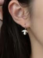 thumb 925 Sterling Silver Mushroom Minimalist Hook Earring 1